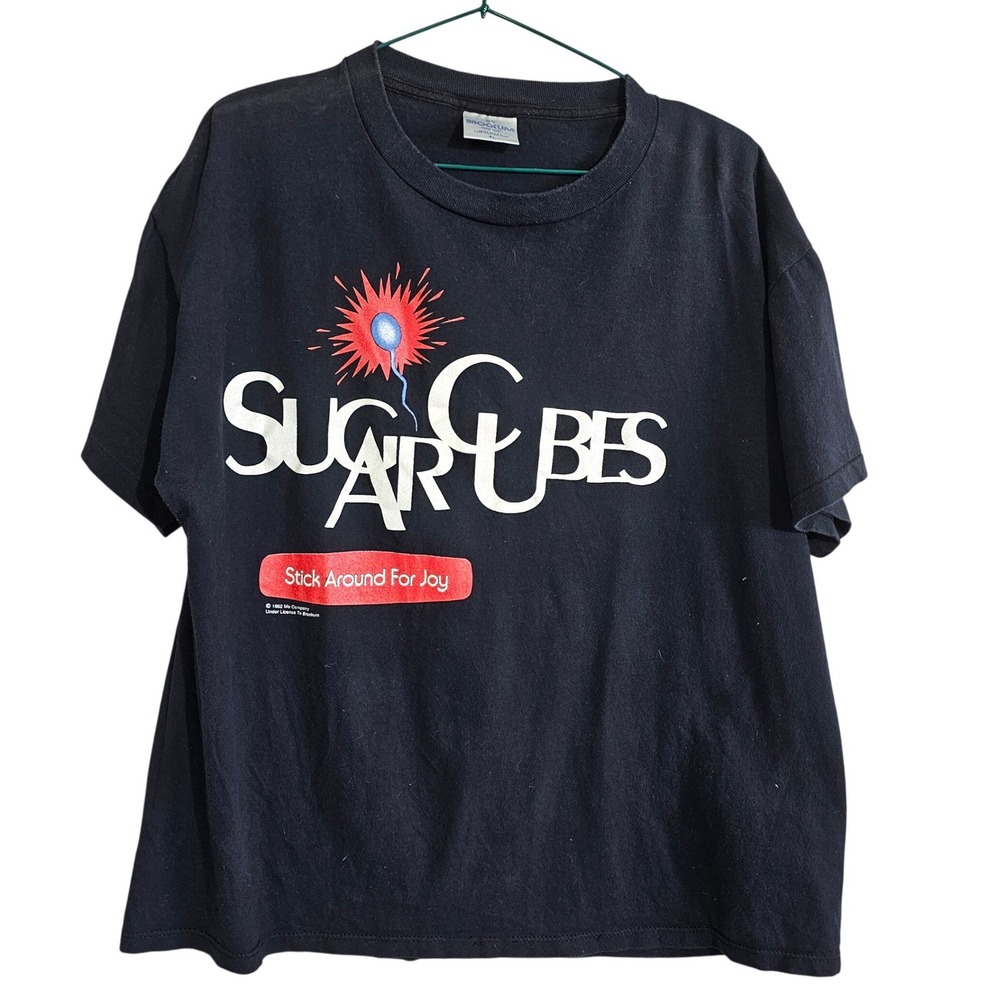 Vintage 1992 Björk Sugarcubes Stick Around For Joy Brockum Tour Band T Shirt XL